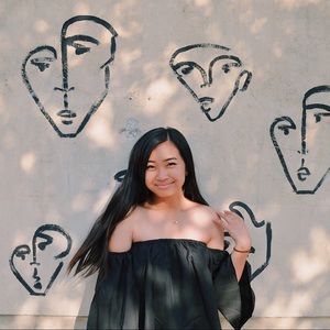 black off the shoulder top